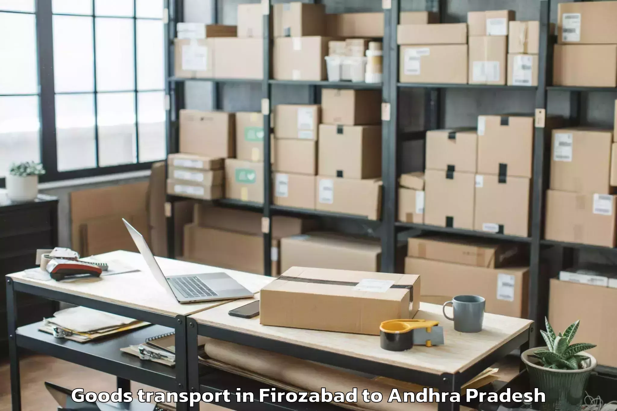 Professional Firozabad to Kolanukonda Goods Transport